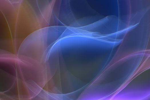 Vibrant abstract image featuring colorful light swirls with fluid shapes and dreamy hues.