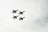 Four Gray Planes on Sky