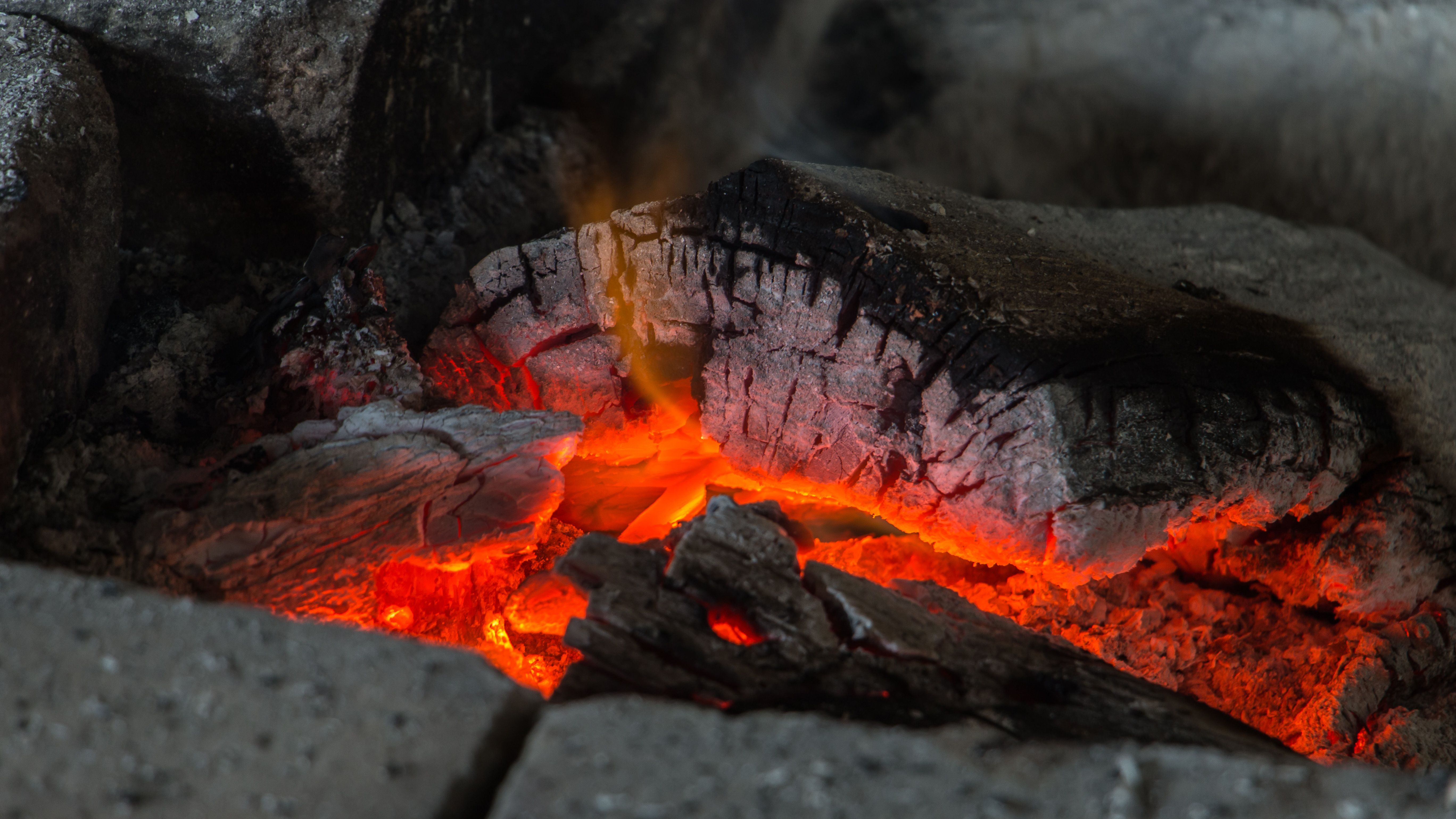 Burning Charcoal
