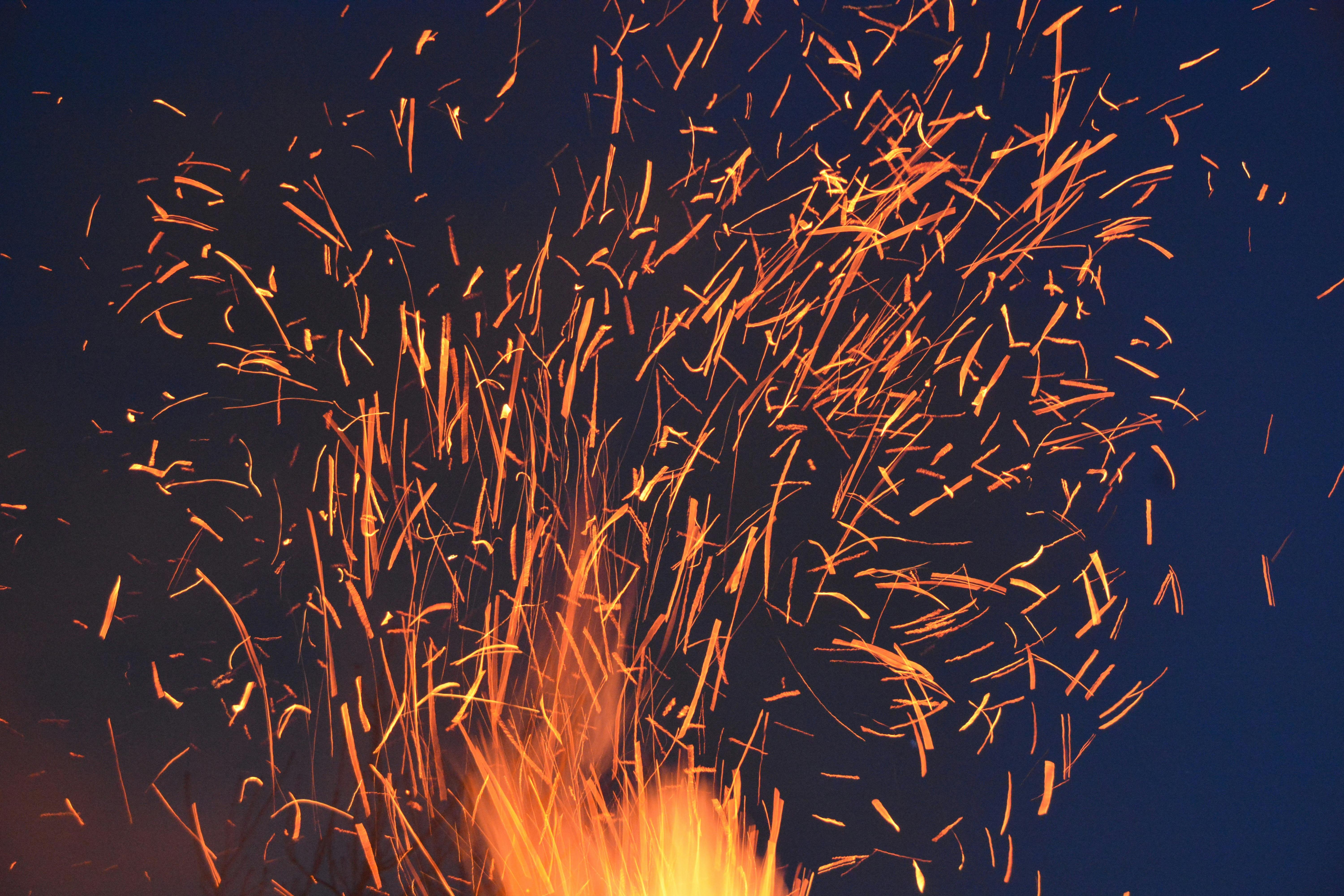 HD wallpaper fire embers fireplace night dark heat warm hot flame   Wallpaper Flare