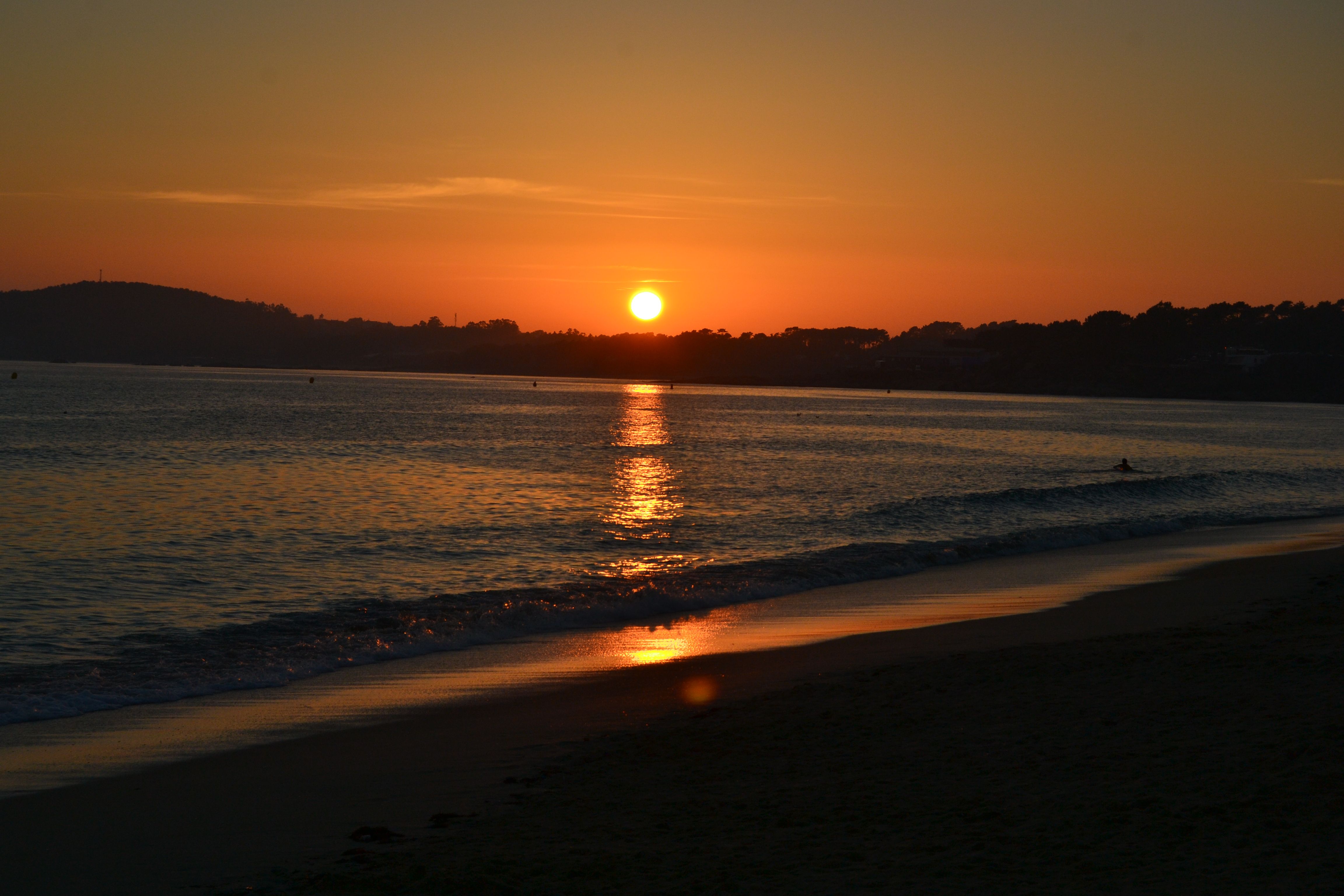 Sun Setting at Sea · Free Stock Photo