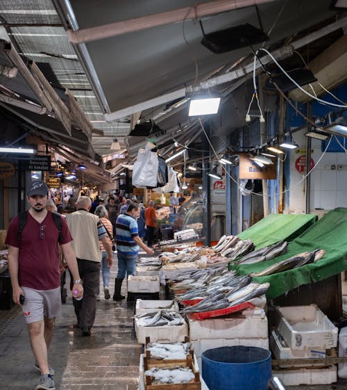 fishmonger, havra sokağı, havra street içeren Ücretsiz stok fotoğraf