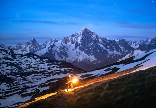 Základová fotografie zdarma na téma alpský, Alpy, batoh