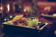 Bread Served on Ceramic Plate