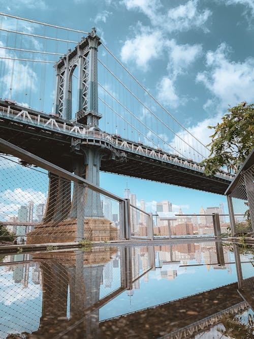 คลังภาพถ่ายฟรี ของ manhattanbridge, การก่อตัว, ดัมโบ้