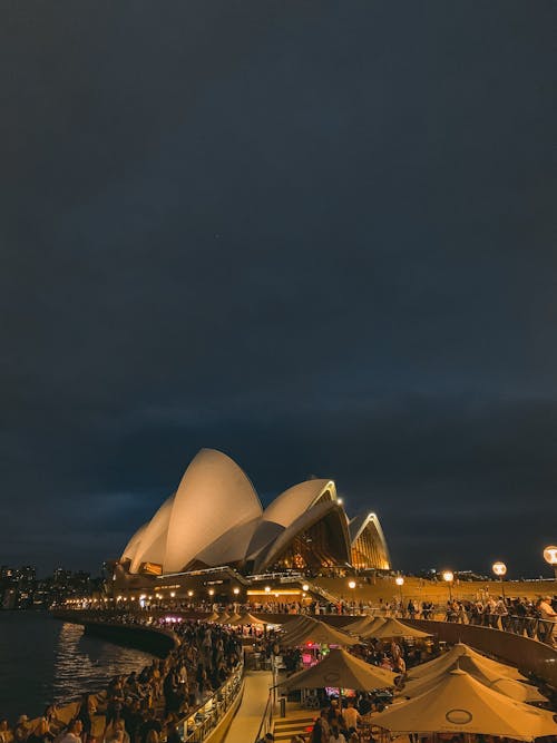 シドニー, シドニーオペラハウス, 夜のシドニーの無料の写真素材