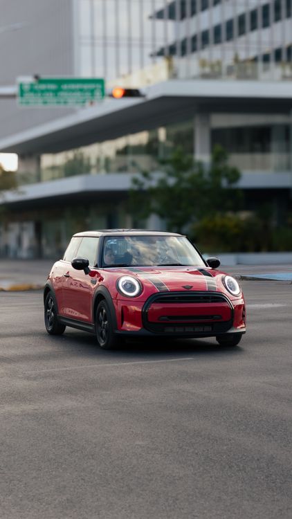 Mini R50 Red Red Mini Car on Street · Free Stock Photo