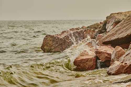 Бесплатное стоковое фото с вода, волна, закат