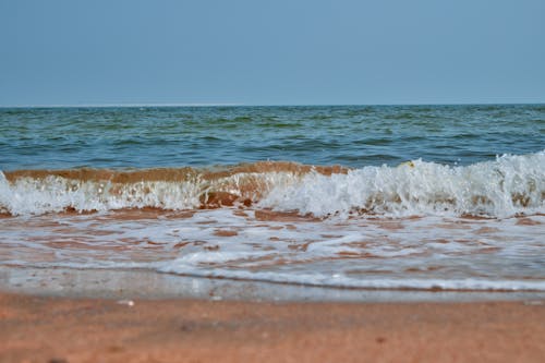 Бесплатное стоковое фото с вода, волна, закат