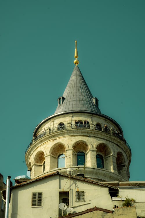 A tall building with a clock on top