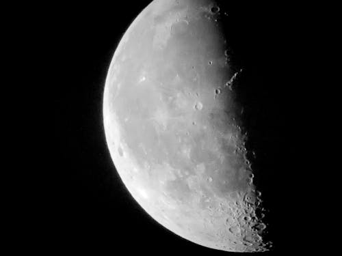 Free stock photo of half moon, moon, moon background