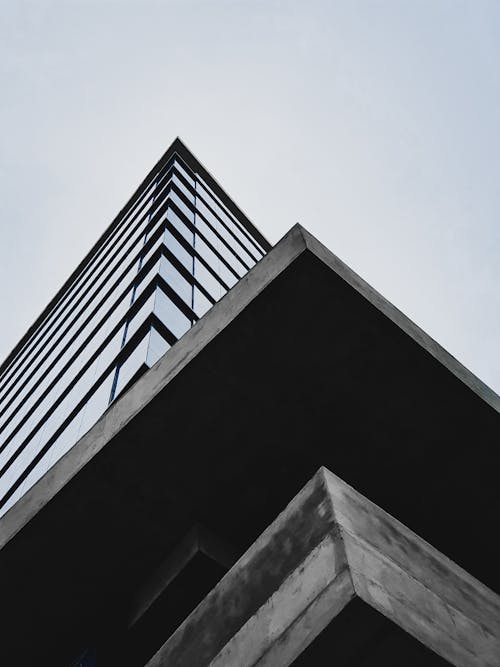 Free stock photo of building, commercial building, dark blue