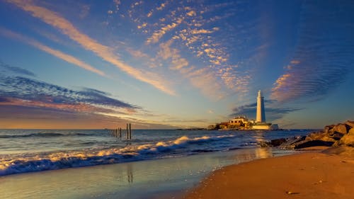 Immagine gratuita di acqua, alba, crepuscolo