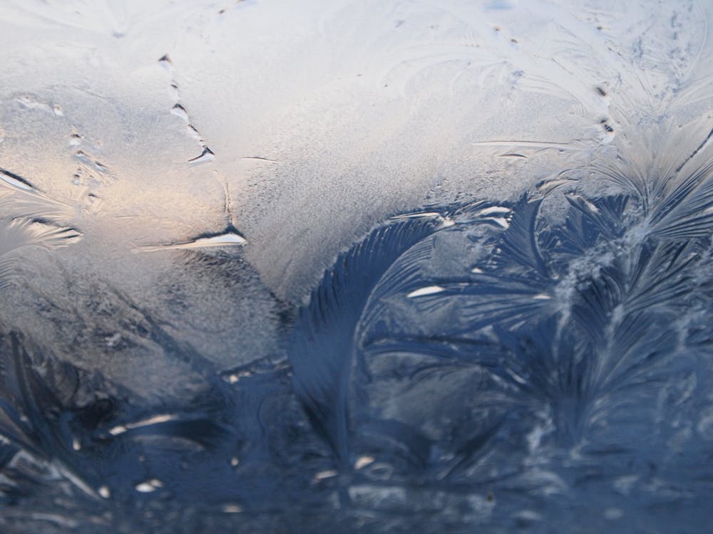 Closeup of Natural Frost Patterns