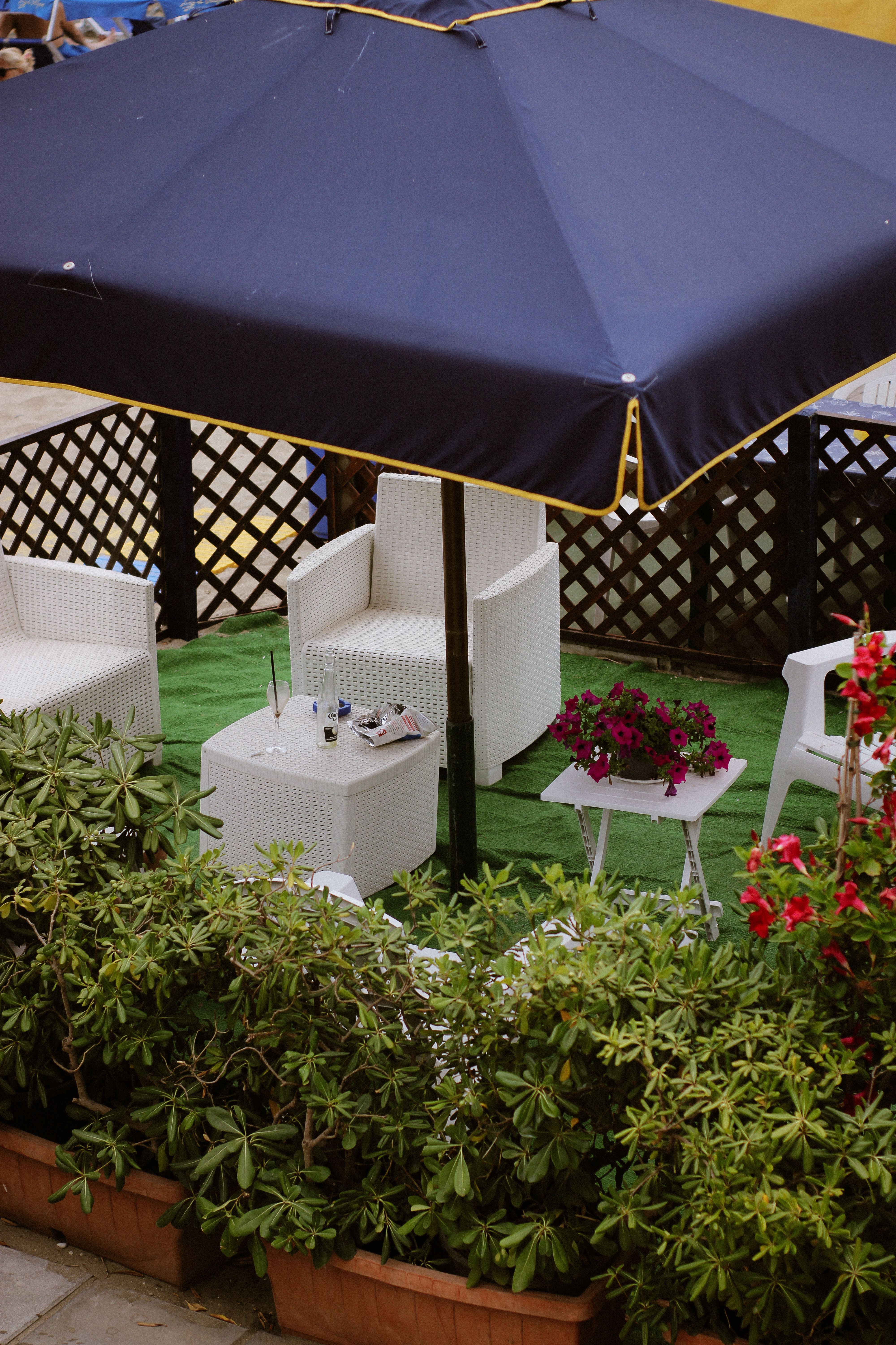 Ambiance estivale sur la terrasse 