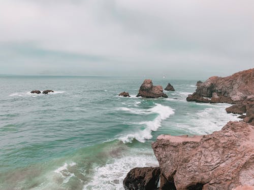 sutro, sutro浴场和废墟, 多雲的 的 免费素材图片