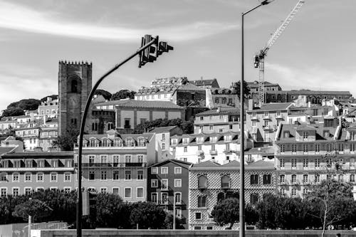 Ingyenes stockfotó belem-torony, fekete-fehér, lisboa témában