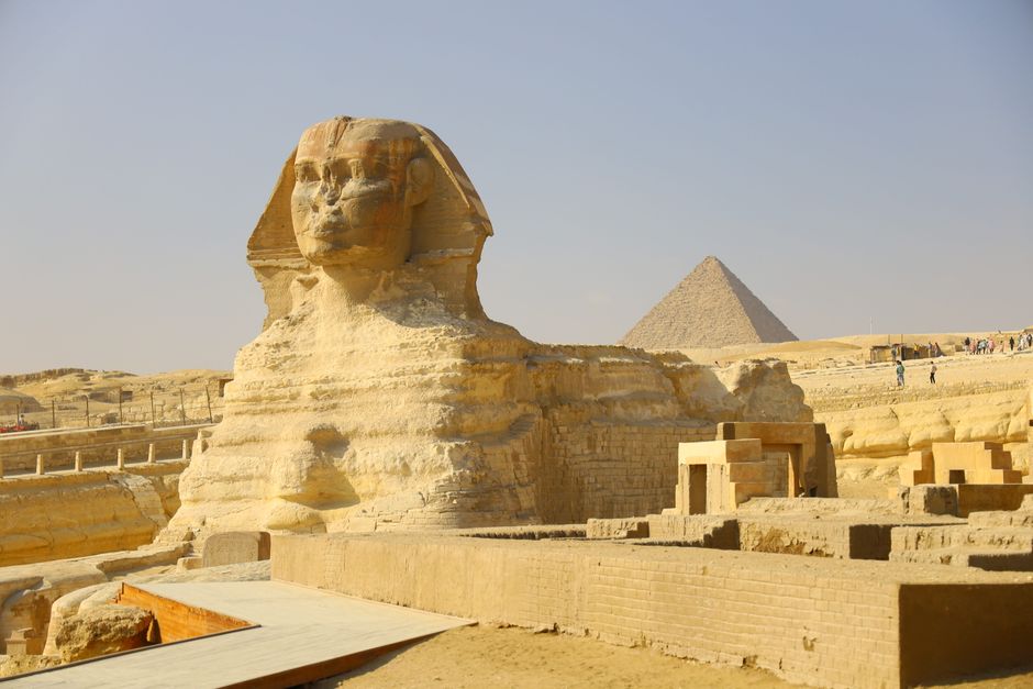 Pyramides de Gizeh et Grand Sphinx