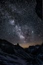 Photo of Mountain Under Starry Night Sky