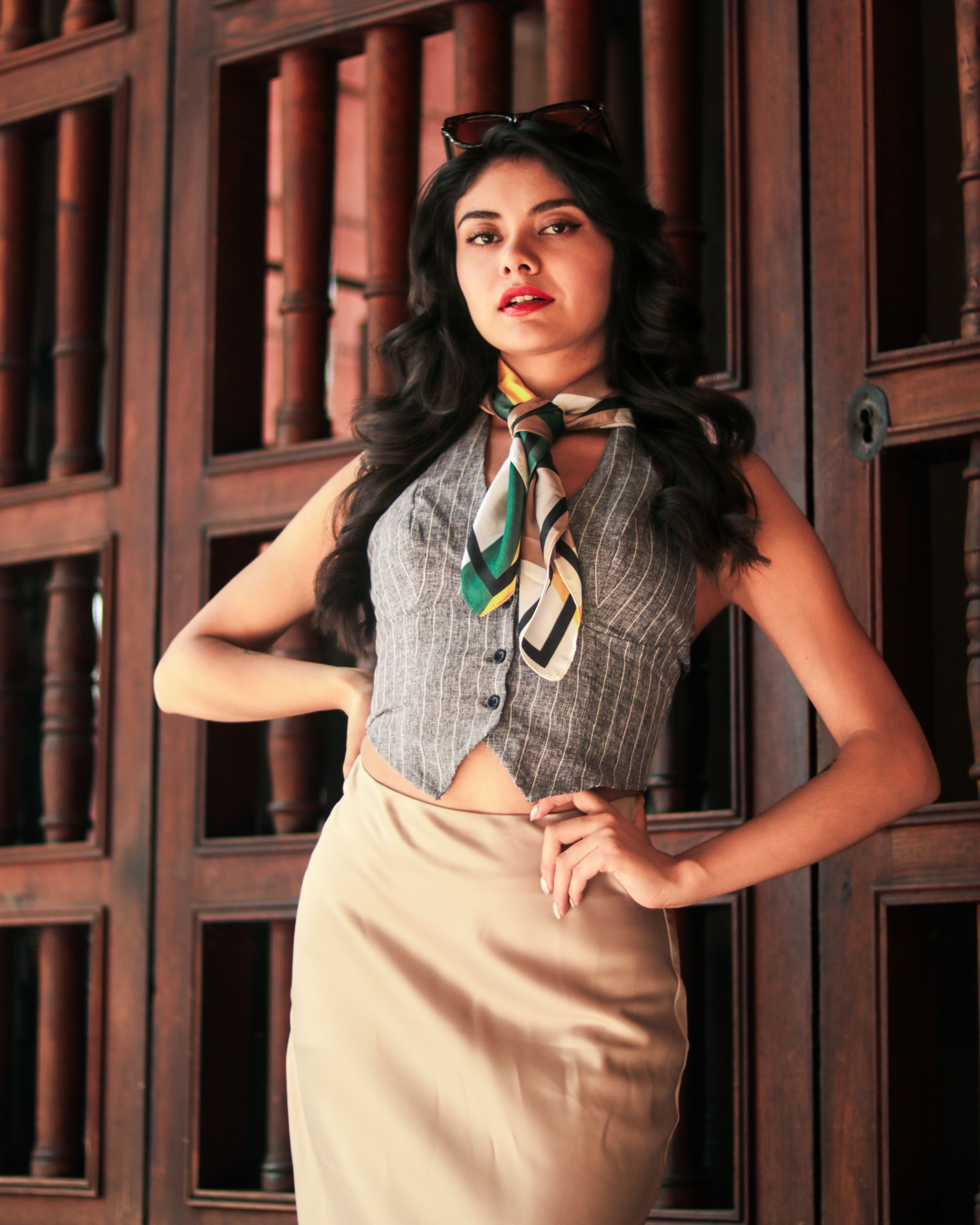 Cropped Bege Estampado