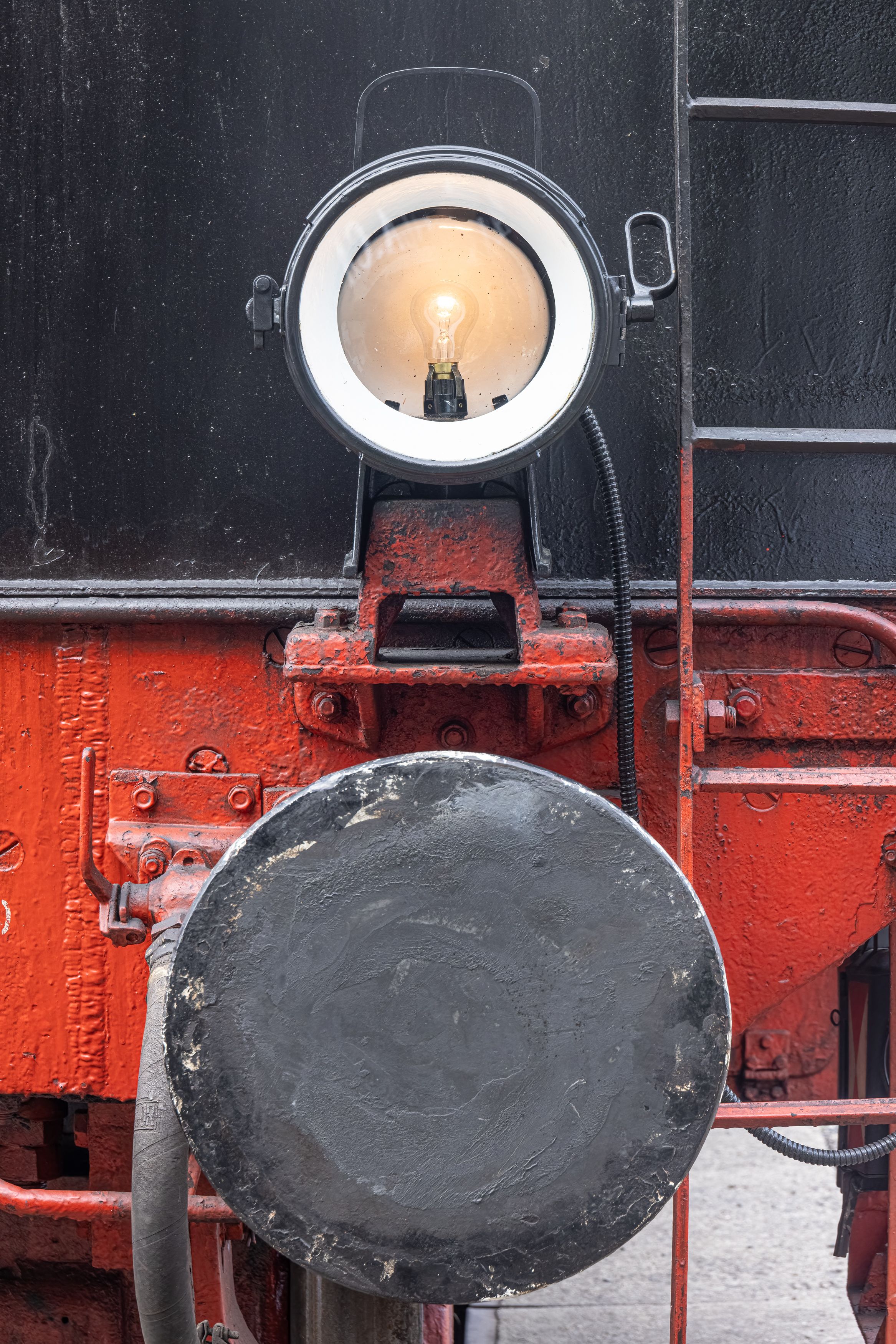 Front of Old Train with Headlight · Free Stock Photo