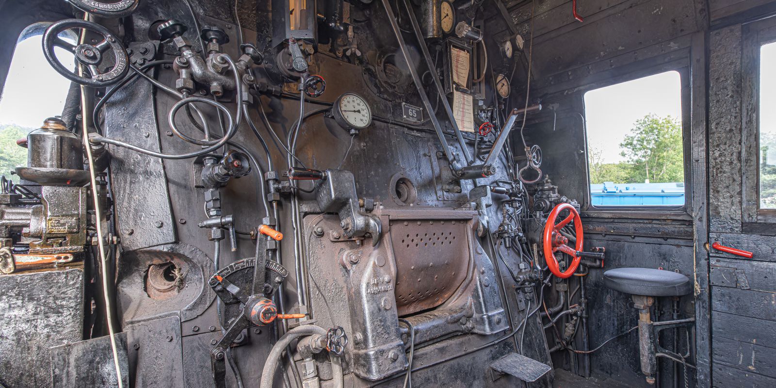 Vintage steam locomotive