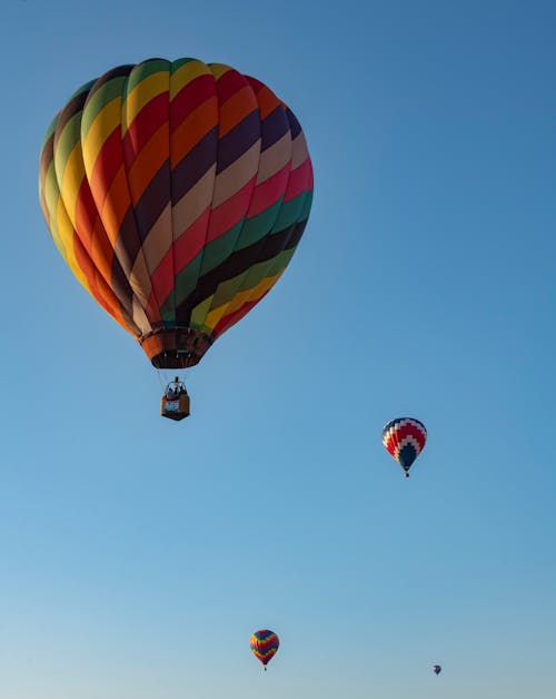 gratis Kleurrijke Hete Lucht Ballonnen Stockfoto