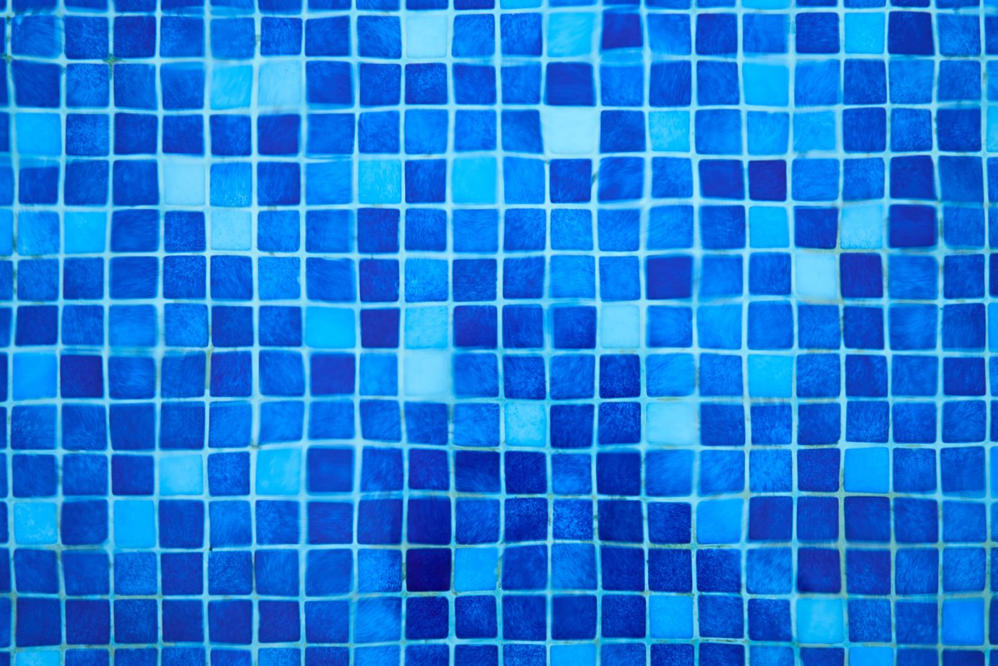 Classic blue swimming pool mosaic tiles