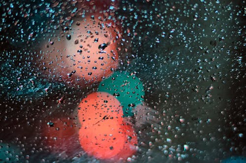 glass with waterdrops