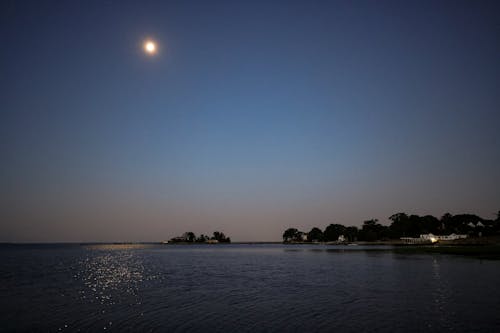 Fotobanka s bezplatnými fotkami na tému mesačný svit, mesiac, ráno