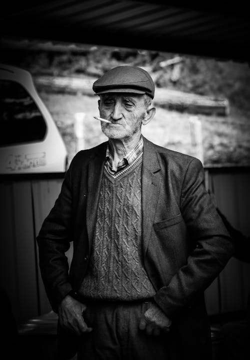 Základová fotografie zdarma na téma beskid sadecki, černobílý, chlápek