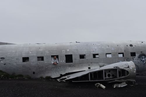 Free Explore the iconic abandoned plane wreck on Sólheimasandur beach in Iceland. Stock Photo