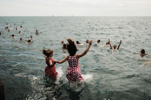 michigan lake swimming