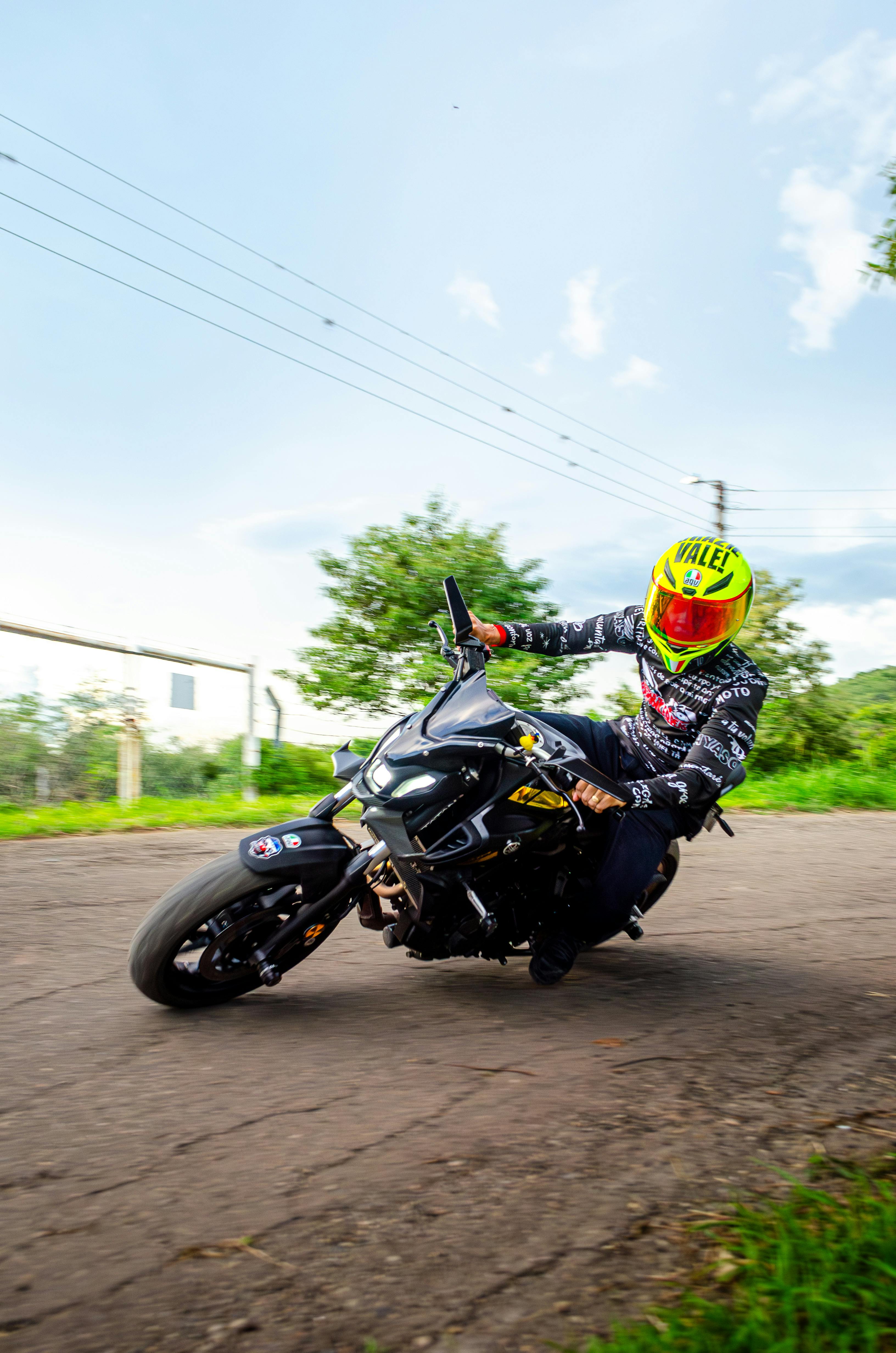person riding a motorcycle