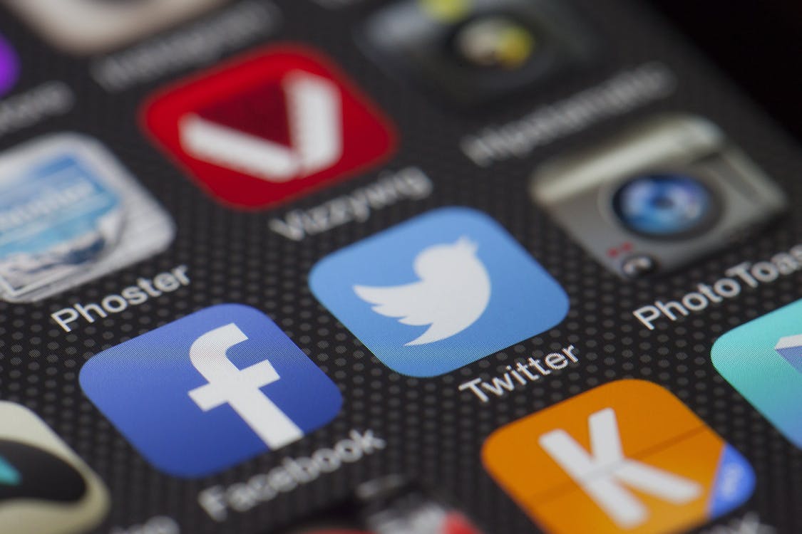 Iphone Die Sociale Media Applicatie Weergeeft