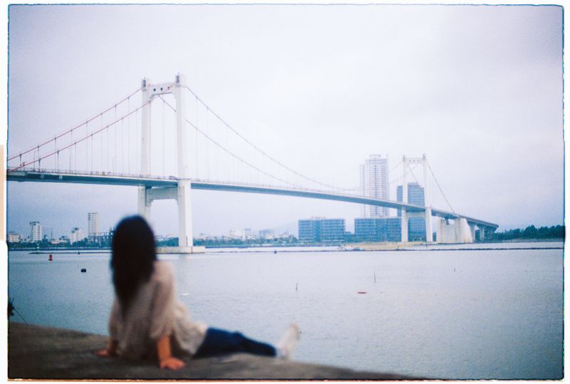 Thuan Phuoc suspension bridge across the Han River in Da Nang