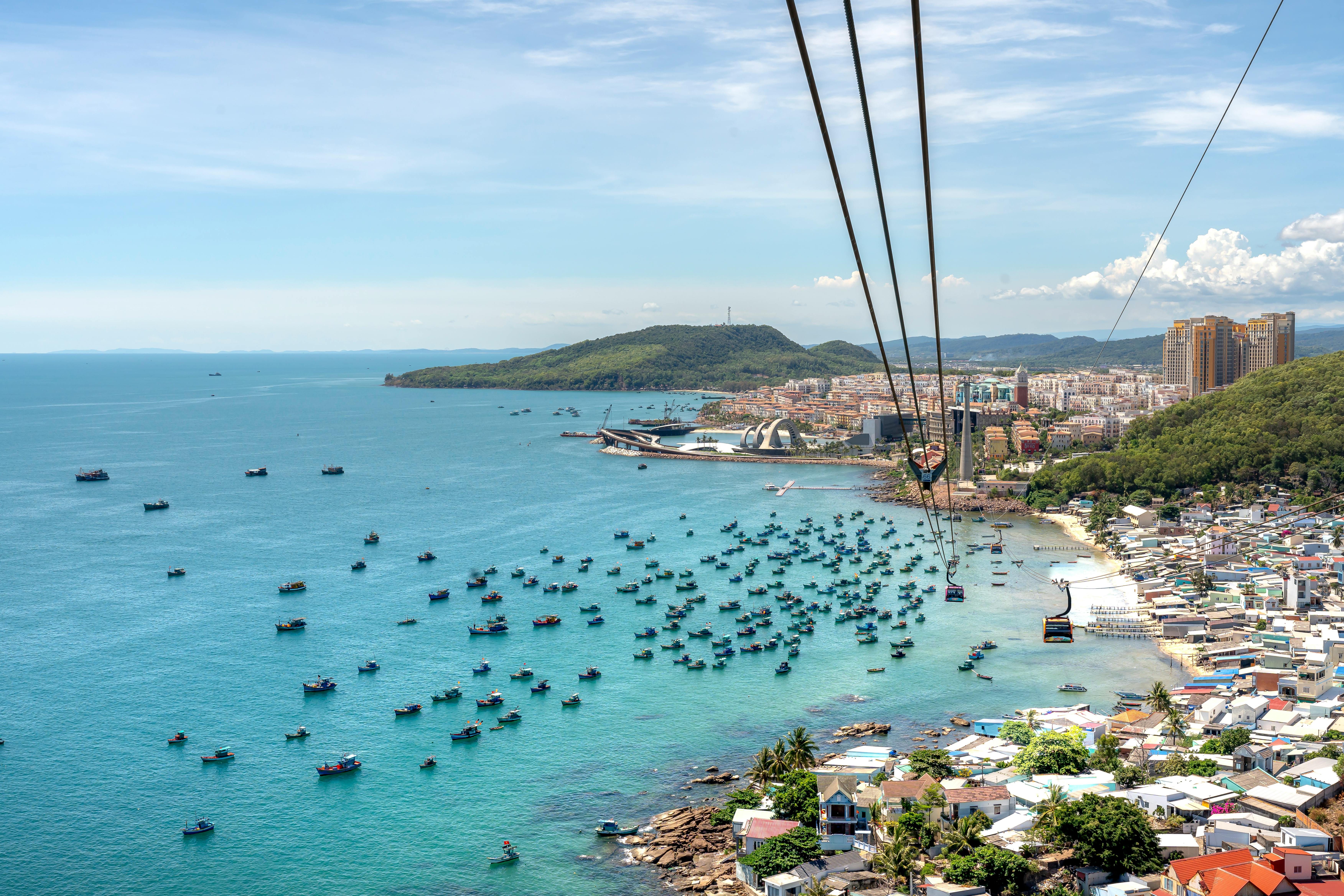 View of Phu Quoc from the Cable Car, Vietnam