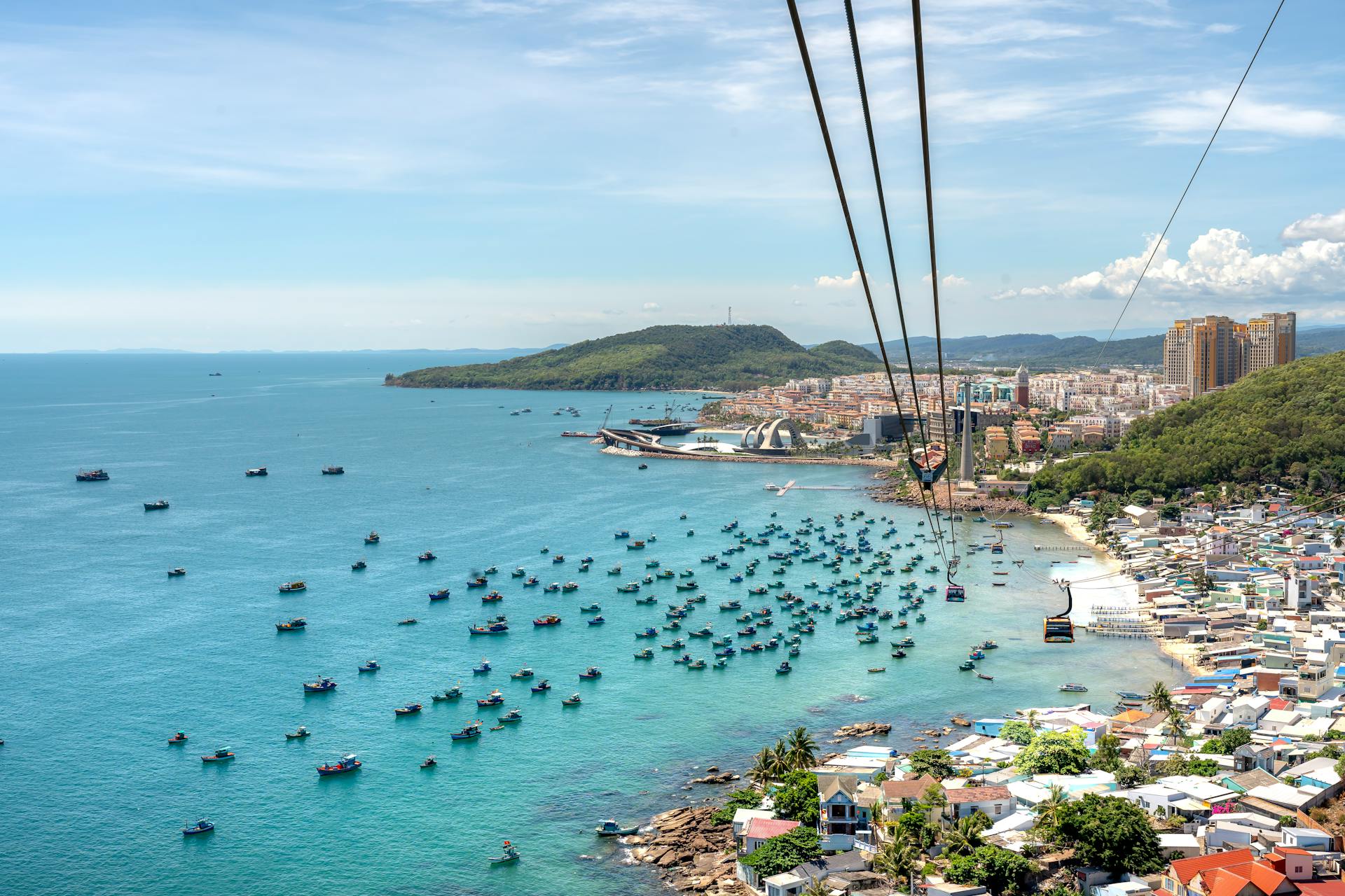 View of Phu Quoc from the Cable Car, Vietnam