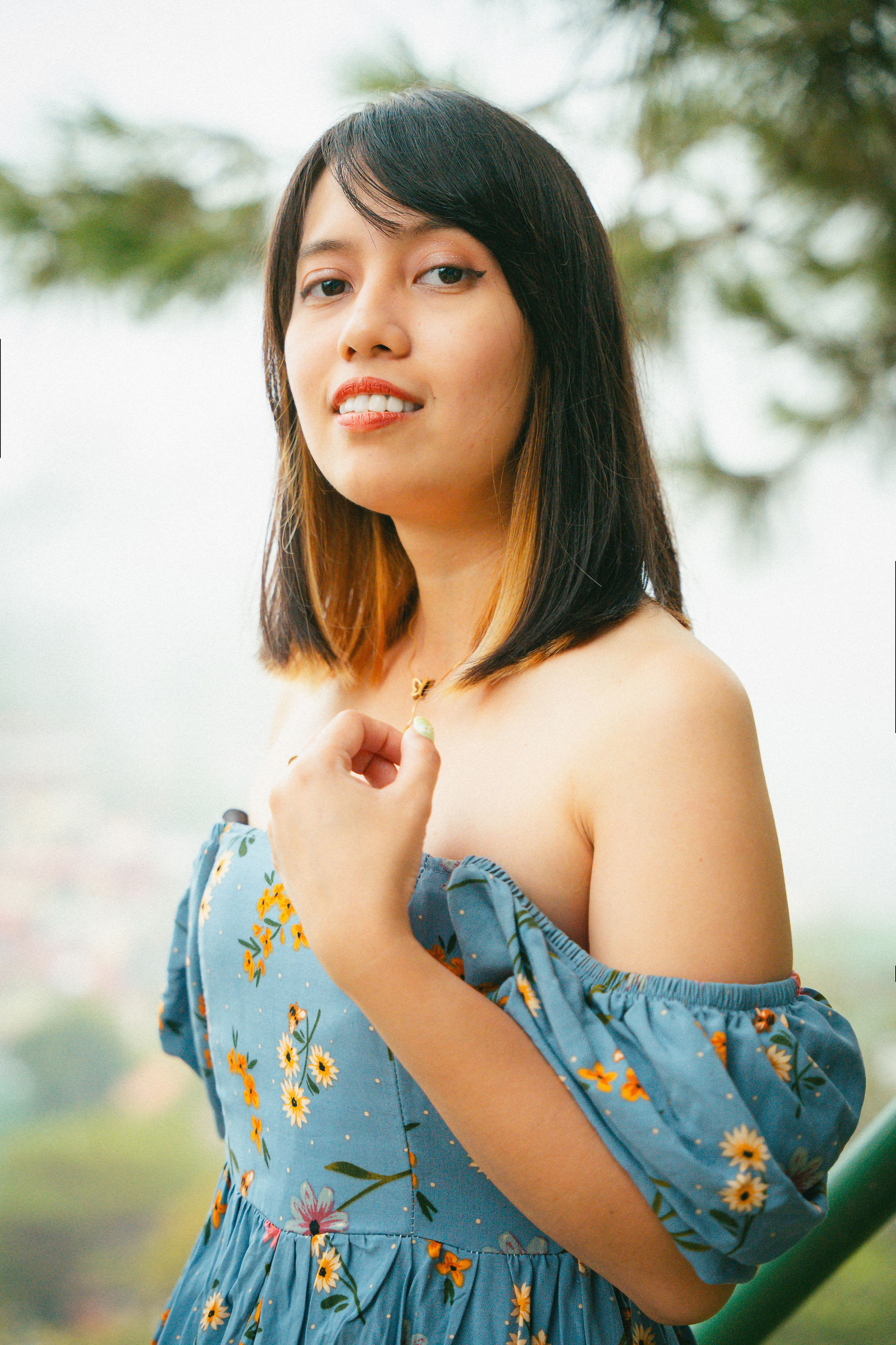 Blusa Ciganinha Floral Verde