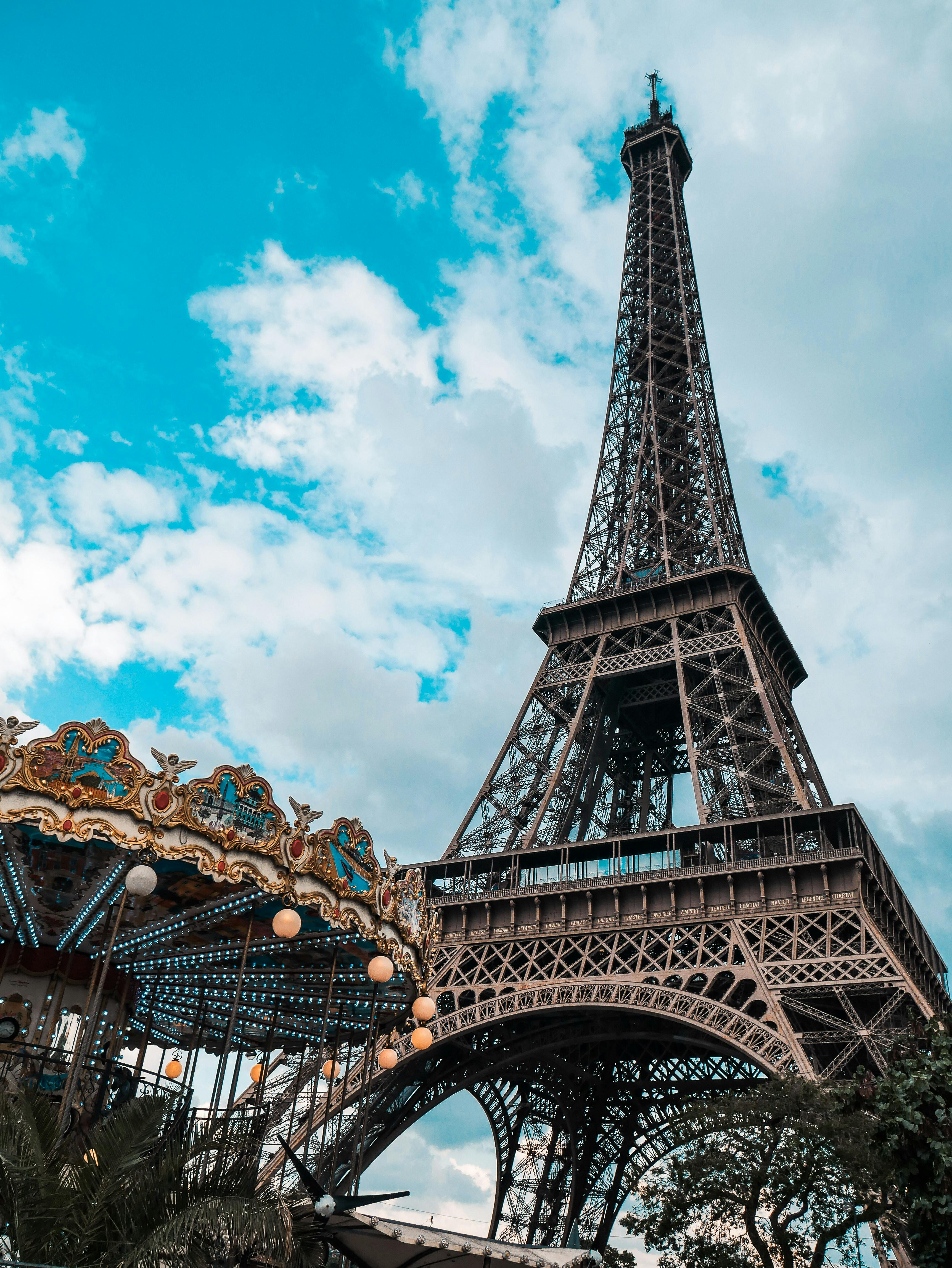 Gray Eiffel  Tower  on Focus Photography   Free Stock Photo
