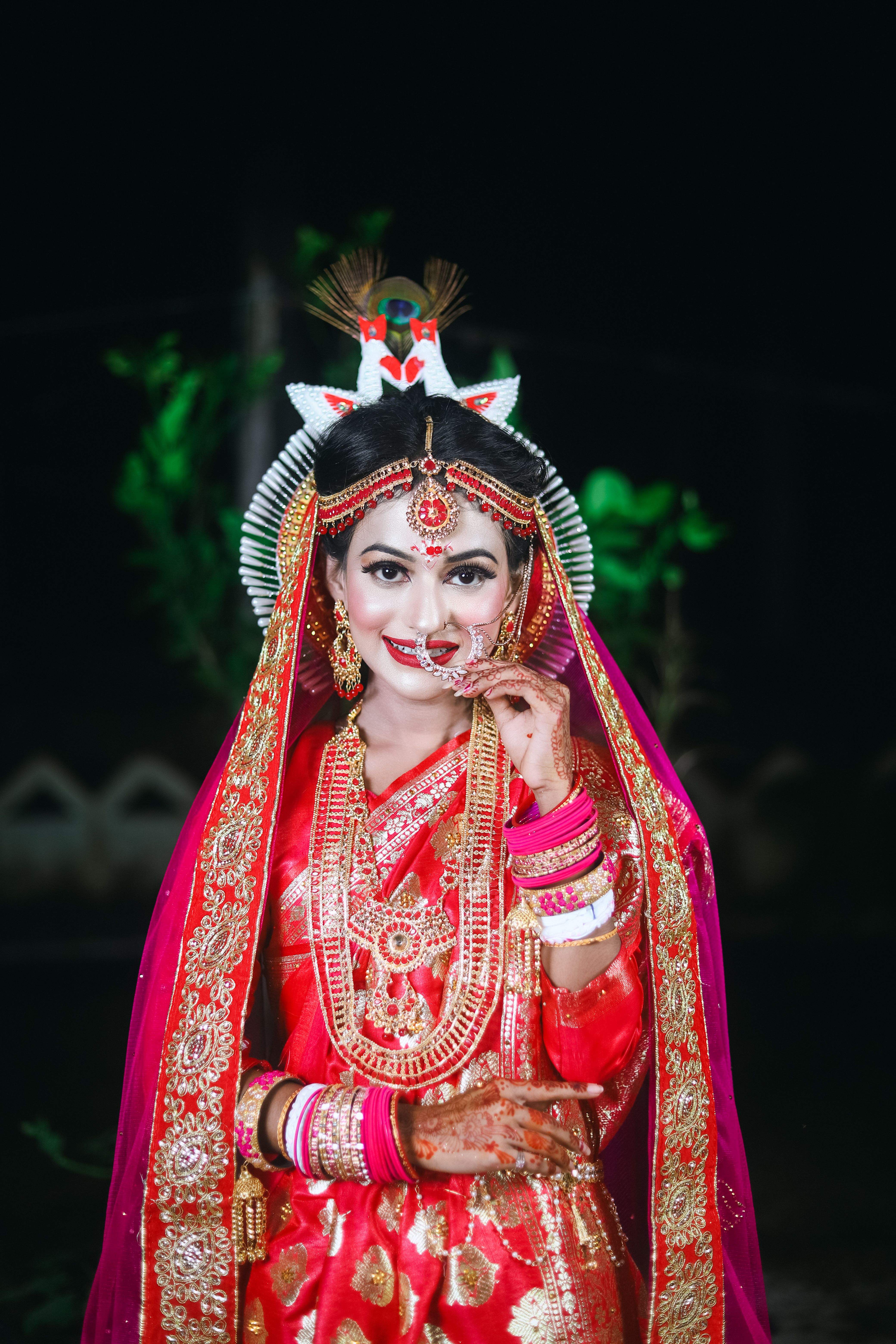 Young Indian bride in traditional dress · Free Stock Photo