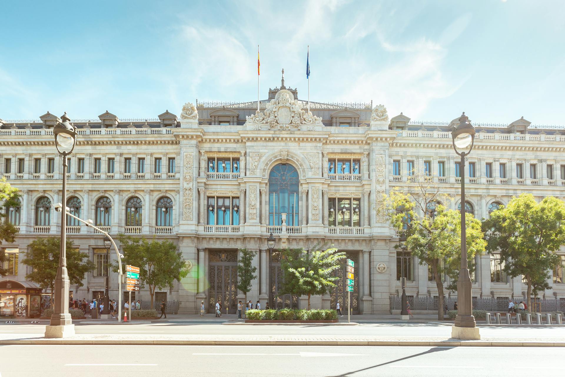 Bank of Spain Building in Madrid