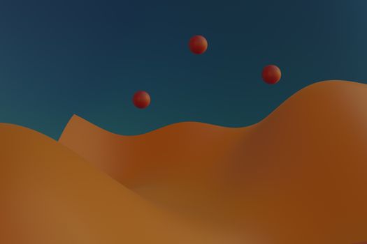 Himmel & Abstrakt – Strahlendes 3D Render