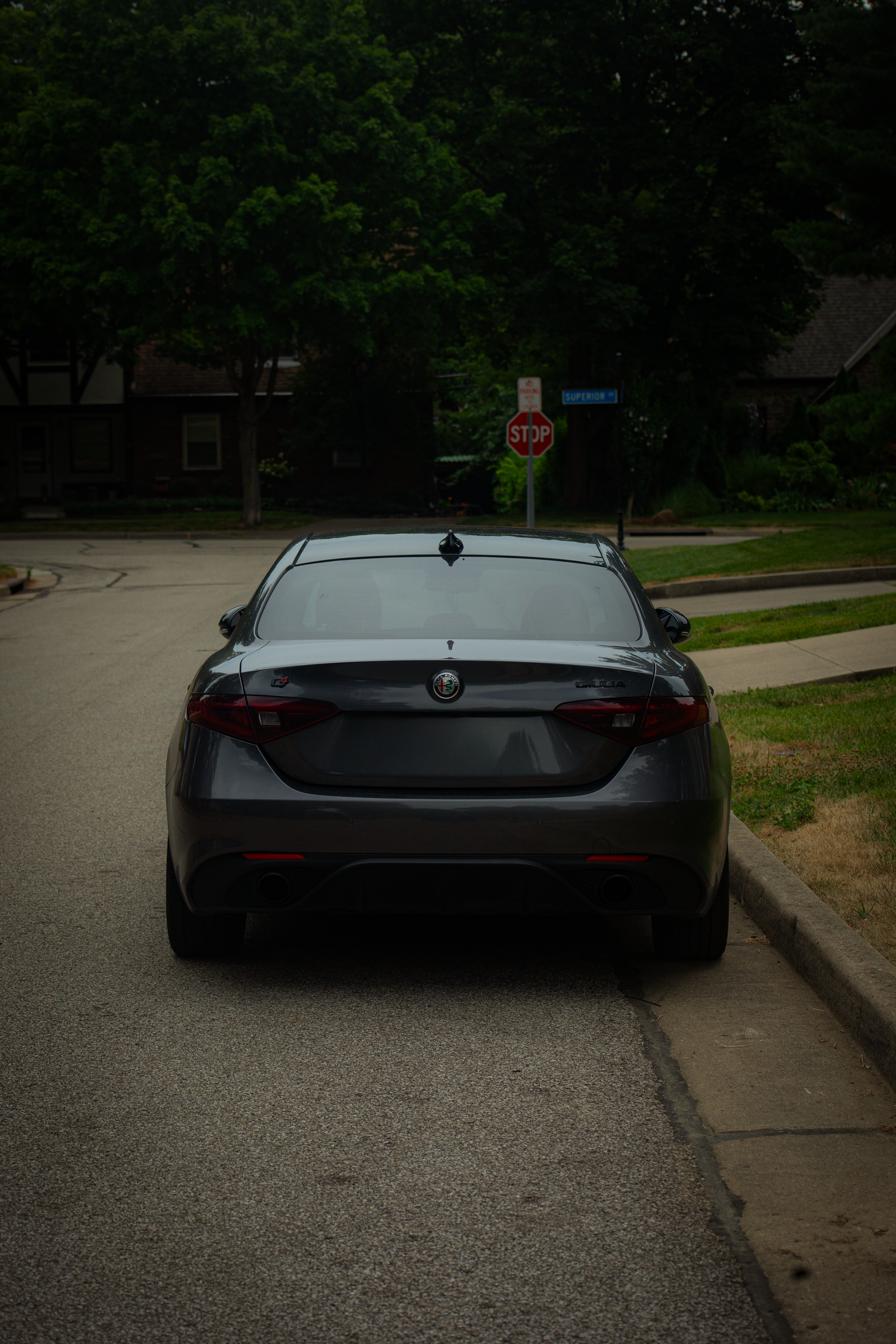 Back of Alfa Romeo Giulia Ti · Free Stock Photo