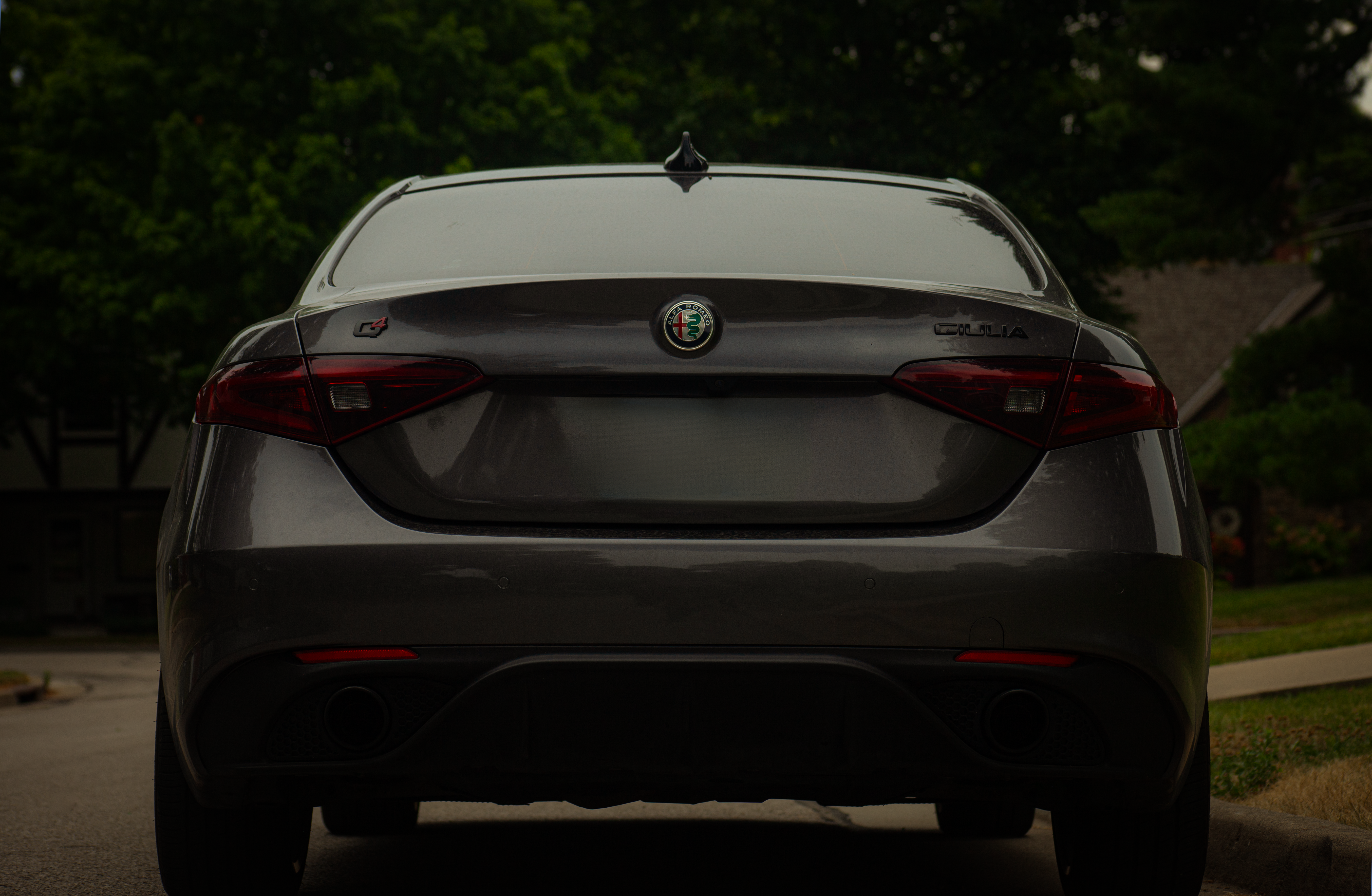 Back of Alfa Romeo Giulia · Free Stock Photo