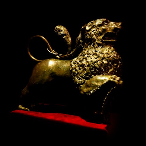 Kostnadsfri bild av guld, lejon, mässing
