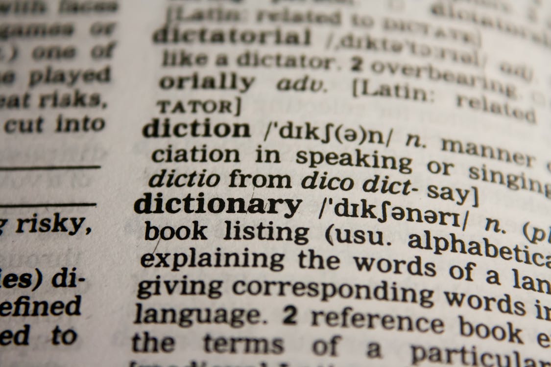 Dictionary Text in Bokeh Effect