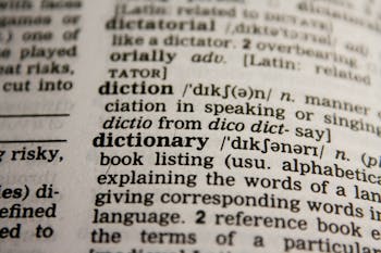 Dictionary Text in Bokeh Effect