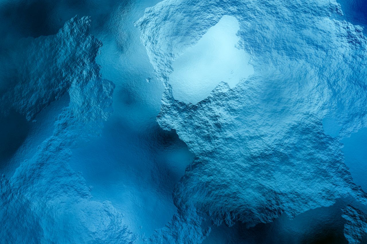 a stunning abstract image showcasing textures in vivid blue tones rese