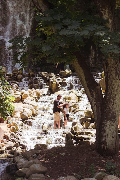 Free stock photo of father and child, father and daughter